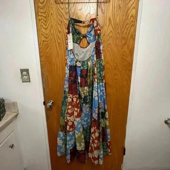 Bec & Bridge Woodstock Patchwork Cutout Cotton/Silk Maxi Dress - Picture 6 of 10